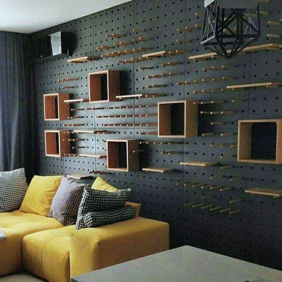 Be Unique By Installing Pegboard Walls