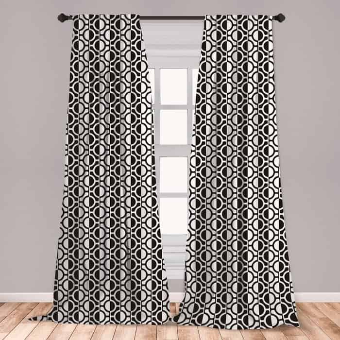 Black And White Patterned Curtains
