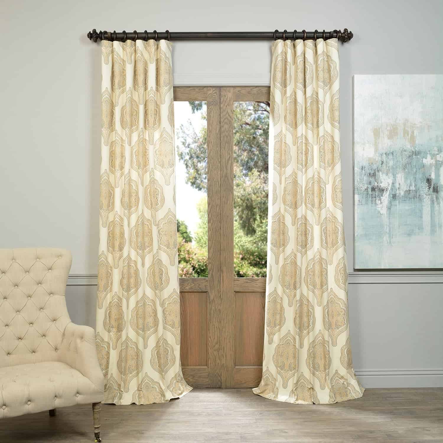 Arabesque Pattern Curtains Are Forever Elegant