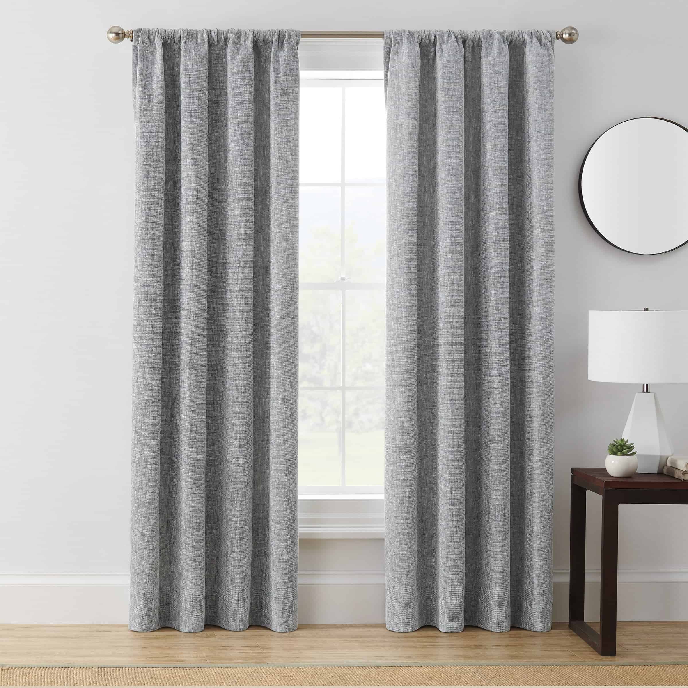 Gray Curtains Are Great Against White Walls