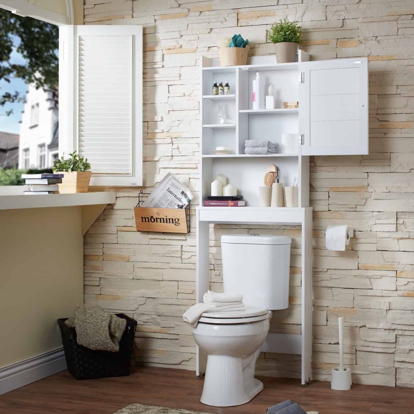 20 Creative Over the Toilet Storage Ideas
