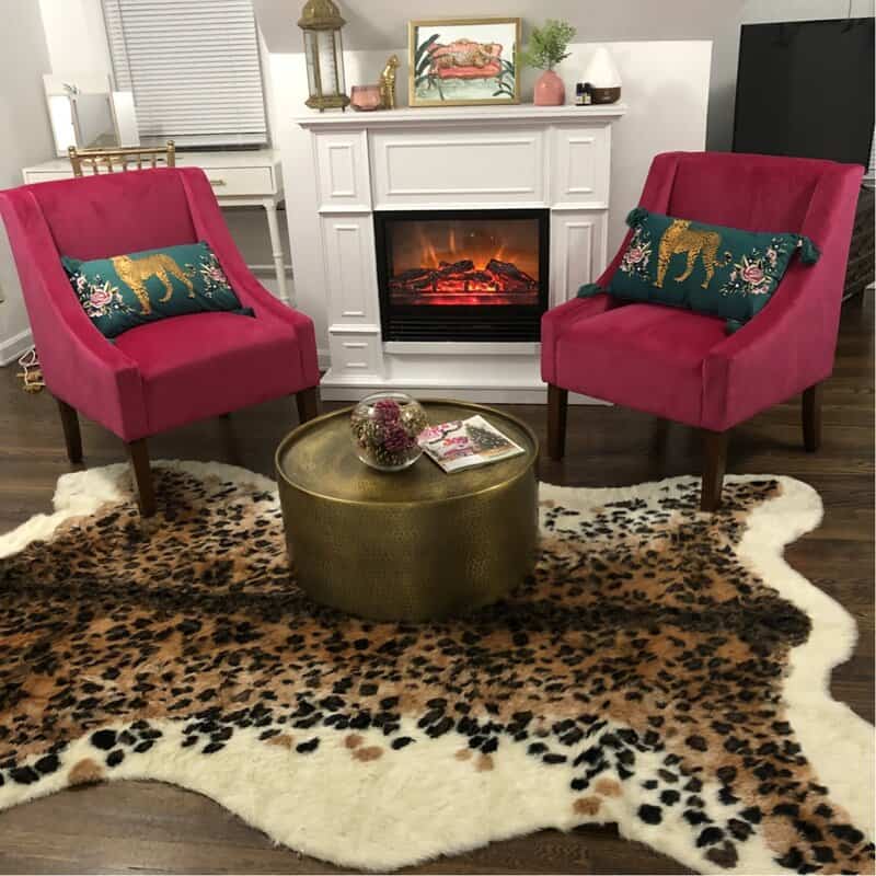 Animal Print Sheepskin Rug