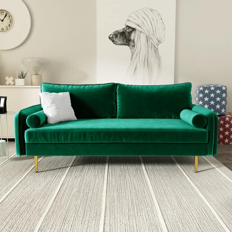 What Color Pillows For A Green Couch, What Color Throw Pillows With Green Sofa