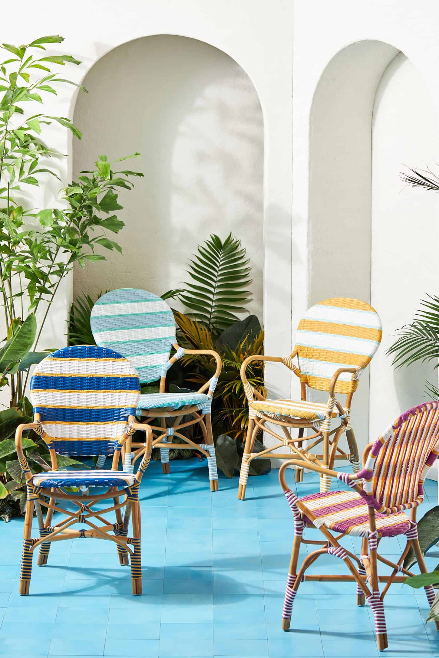 Belmar Striped Indoor/Outdoor Bistro Chair