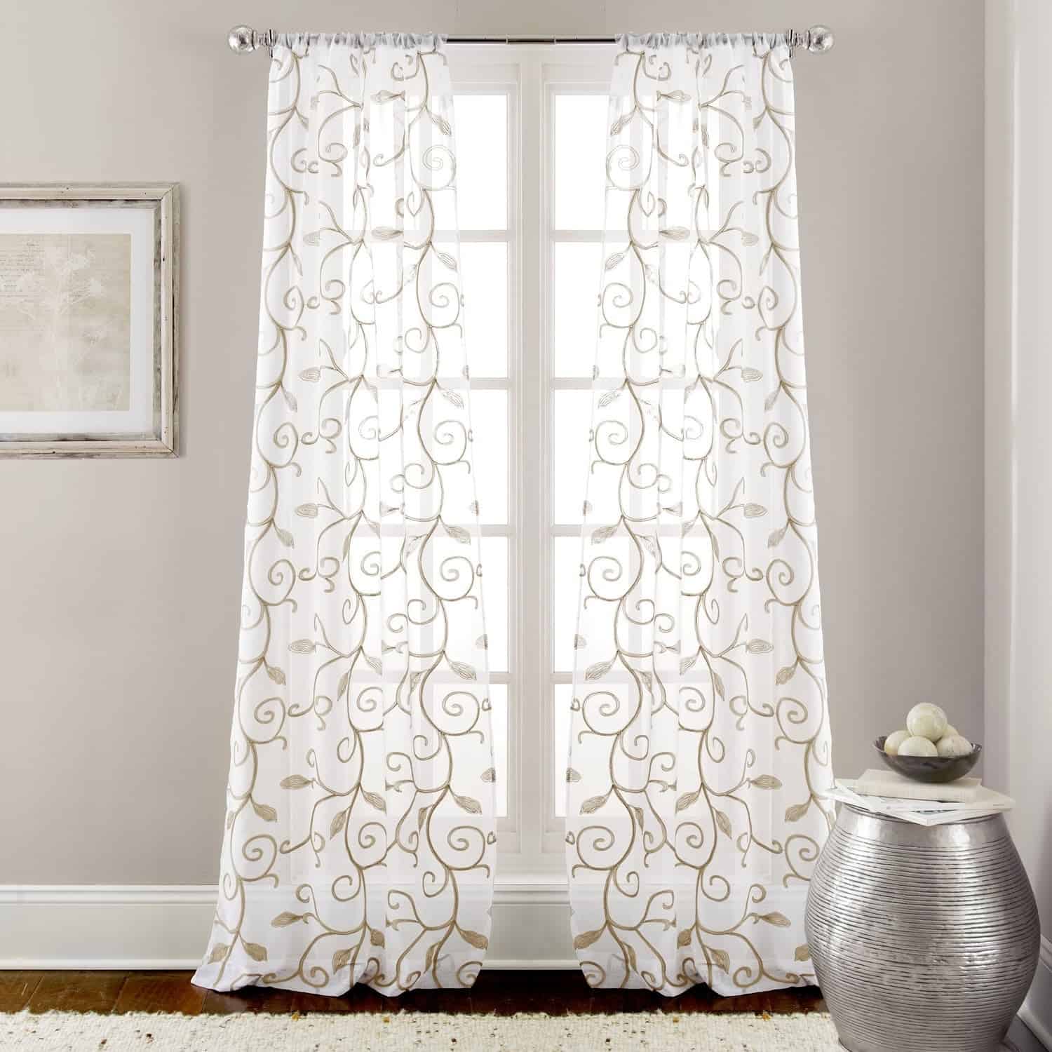 Embroidered Curtains Inspire Awe With Contrasting Beauty