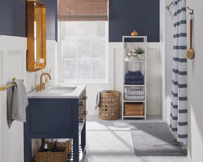 18 Creative Grey and Blue Bathroom Ideas