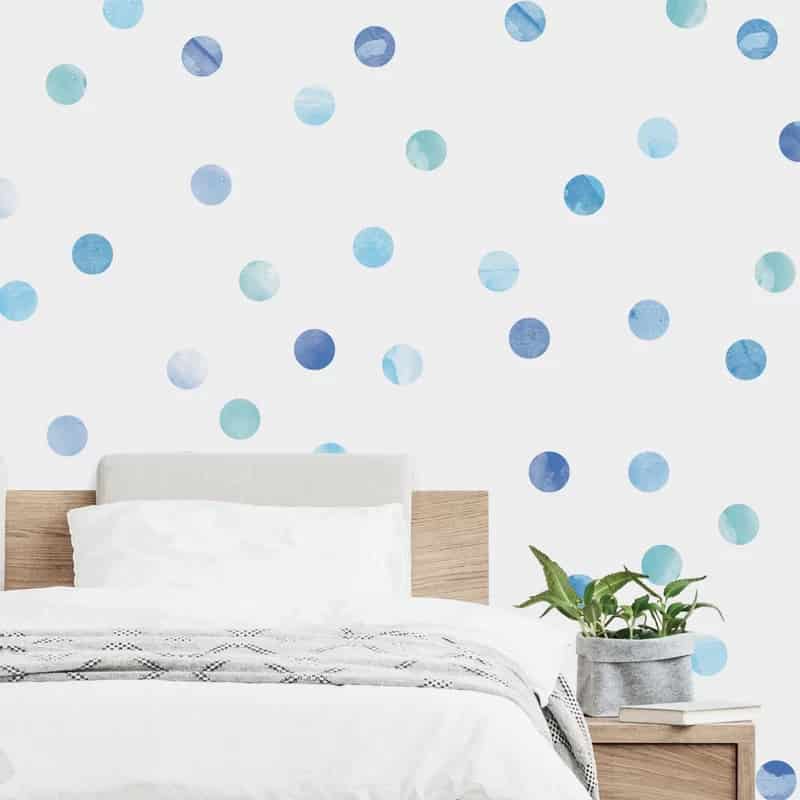 Create an Artsy-Looking Closet With Watercolor Dot Decor