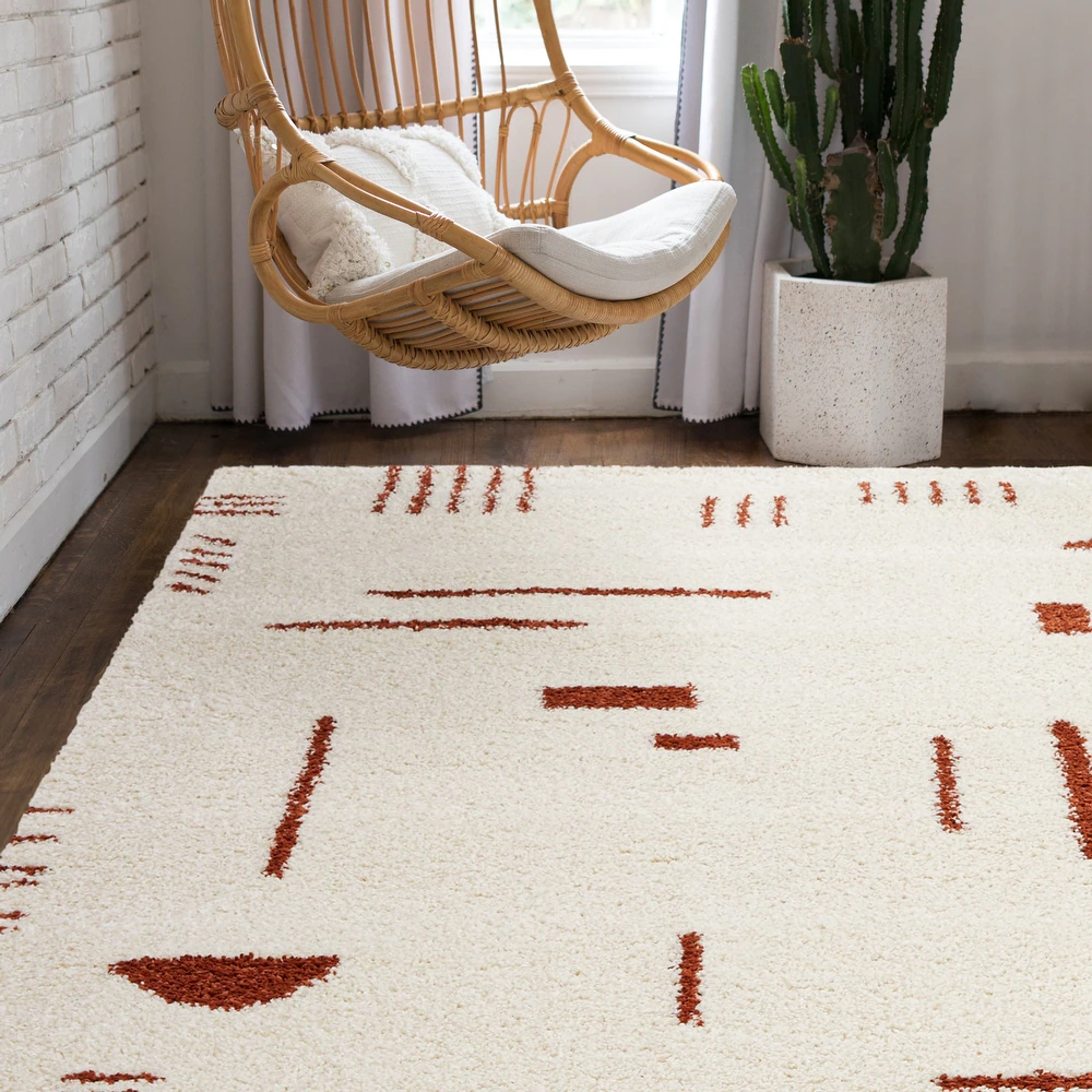 Tribal Moroccan Shag Rug