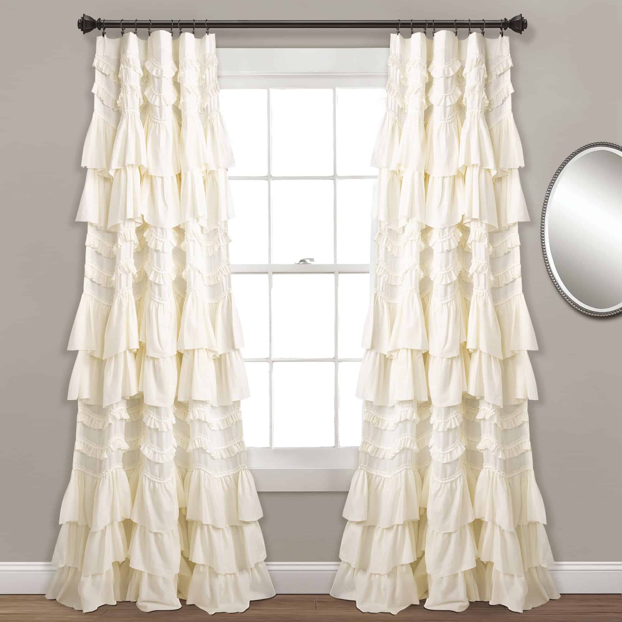 Curtains With Ruffles Add a Dash of Royalty