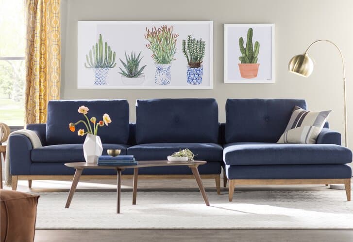 How To Decorate With A Blue Couch 16, Dark Blue Couch Living Room Ideas