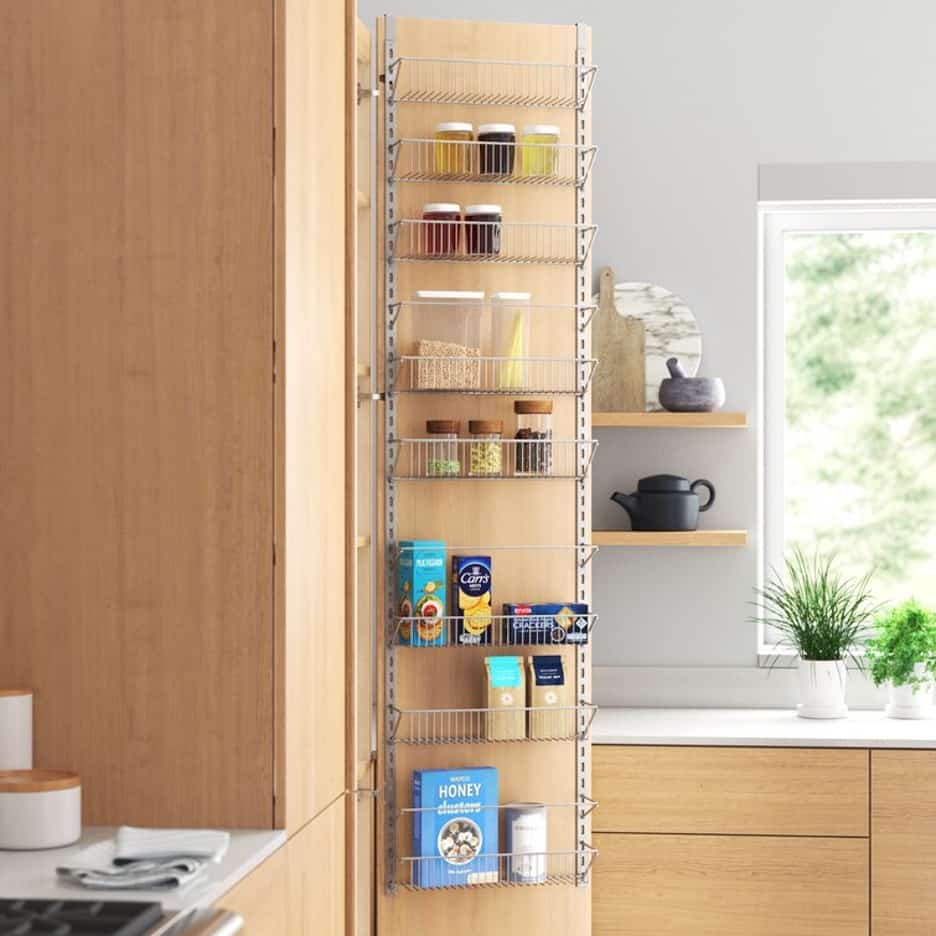 Install A Large Walk-In Pantry Organizer For Your Door