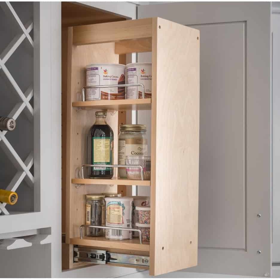 Invest in a Pull-Out Wall Cabinet Storage System