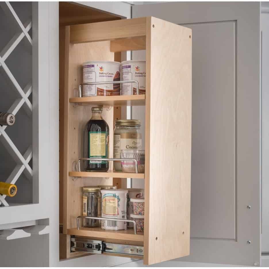 Invest In A Pull-Out Wall Cabinet Storage System