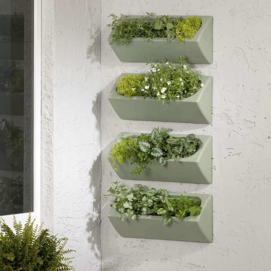 Place A Set Of Vertical Planters