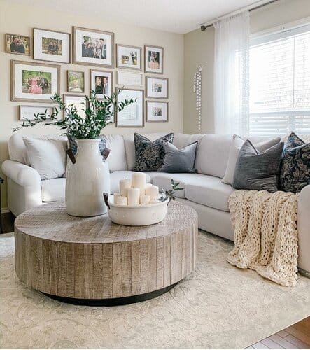 beige couch living room decor