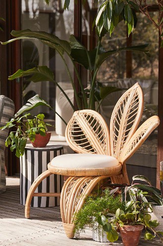Consider A Rattan Flower Chair (Or Two!)