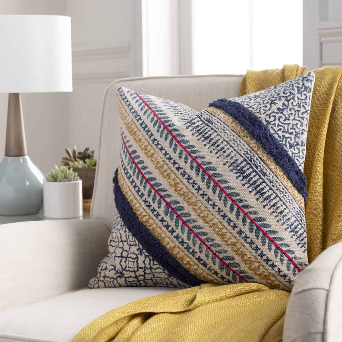 15 Of The Best Boho Throw Pillows Of 2023   3 Botanical Weaving Fits Boho Homes Beautifully 1200x1200 