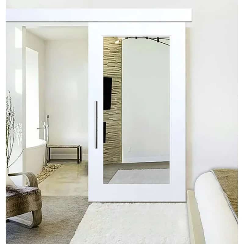 Add Some Natural Light With a Mirror Door