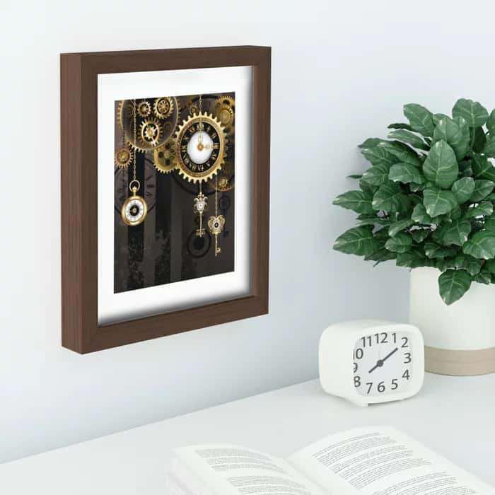 Add an Artsy Look With Industrial Clock Artwork