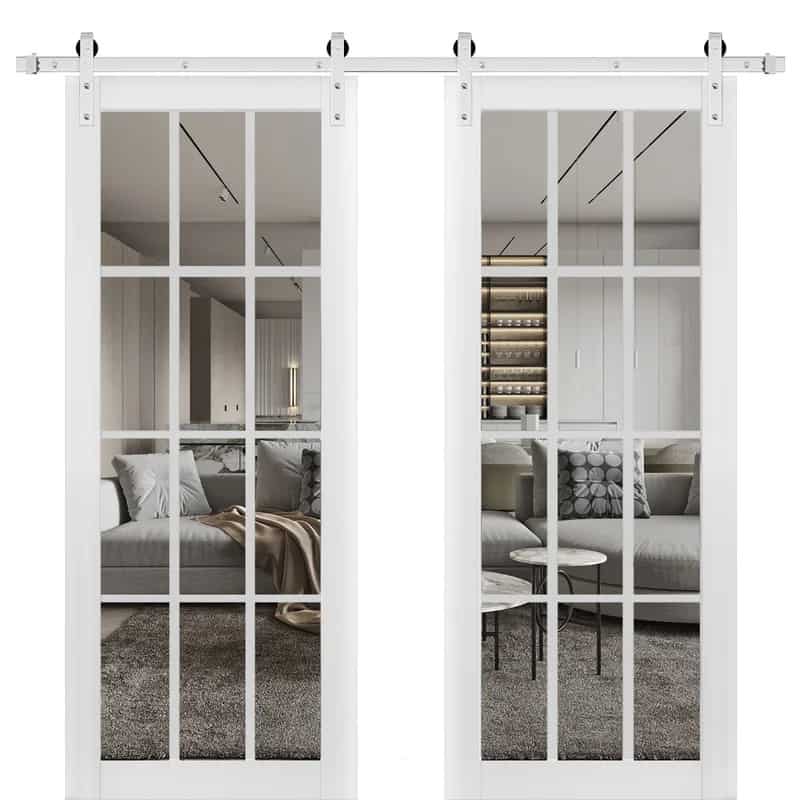Emulate the Look of French Doors With French-style Barn Doors