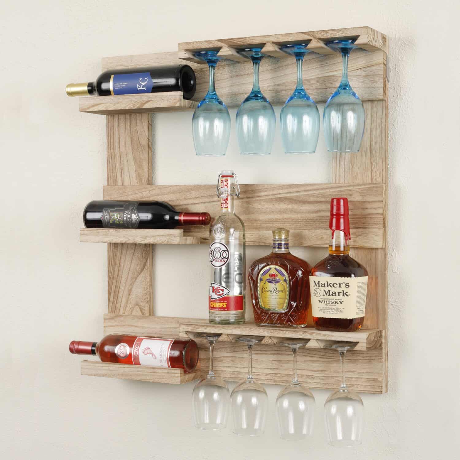 What's A Rustic Home Without Its Wine Rack?