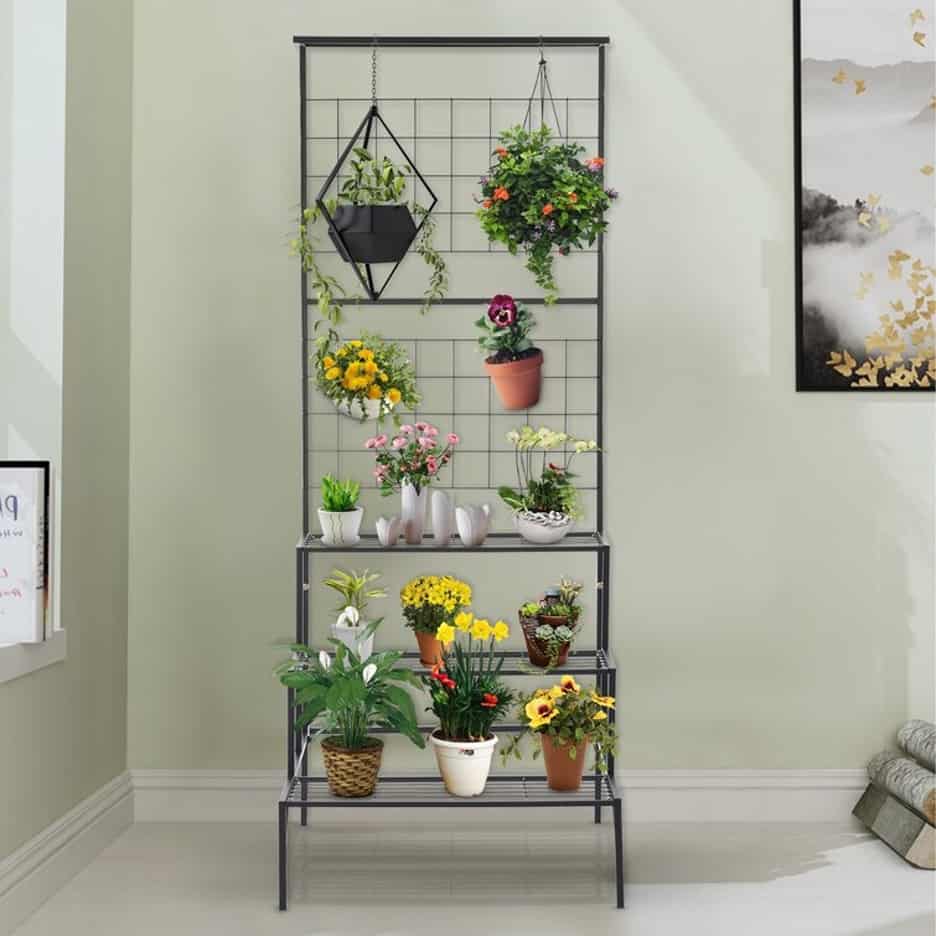 Opt For A Multi-Tier Hanging Plant Stand