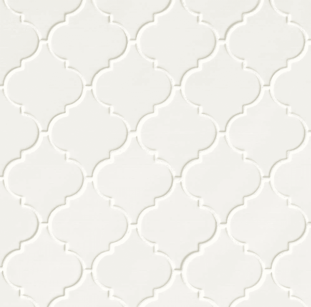 White Mesh-Mounted Tile