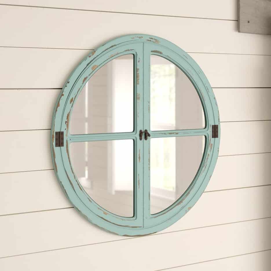 Hang Up A Round Window Sea Wall Mirror…