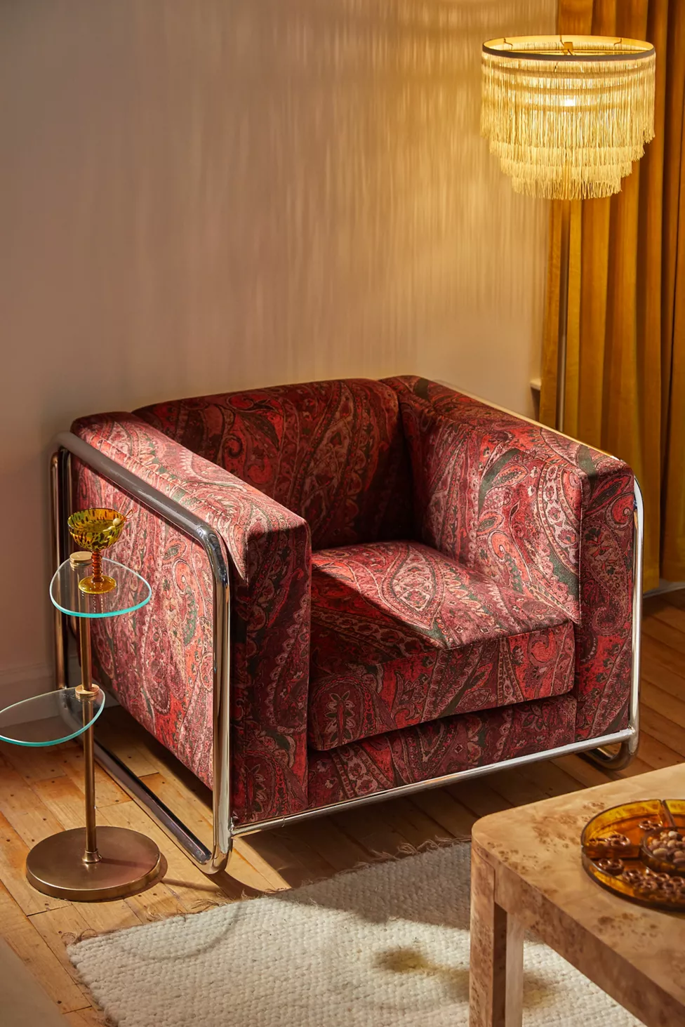 Selene Paisley Upholstered Chair
