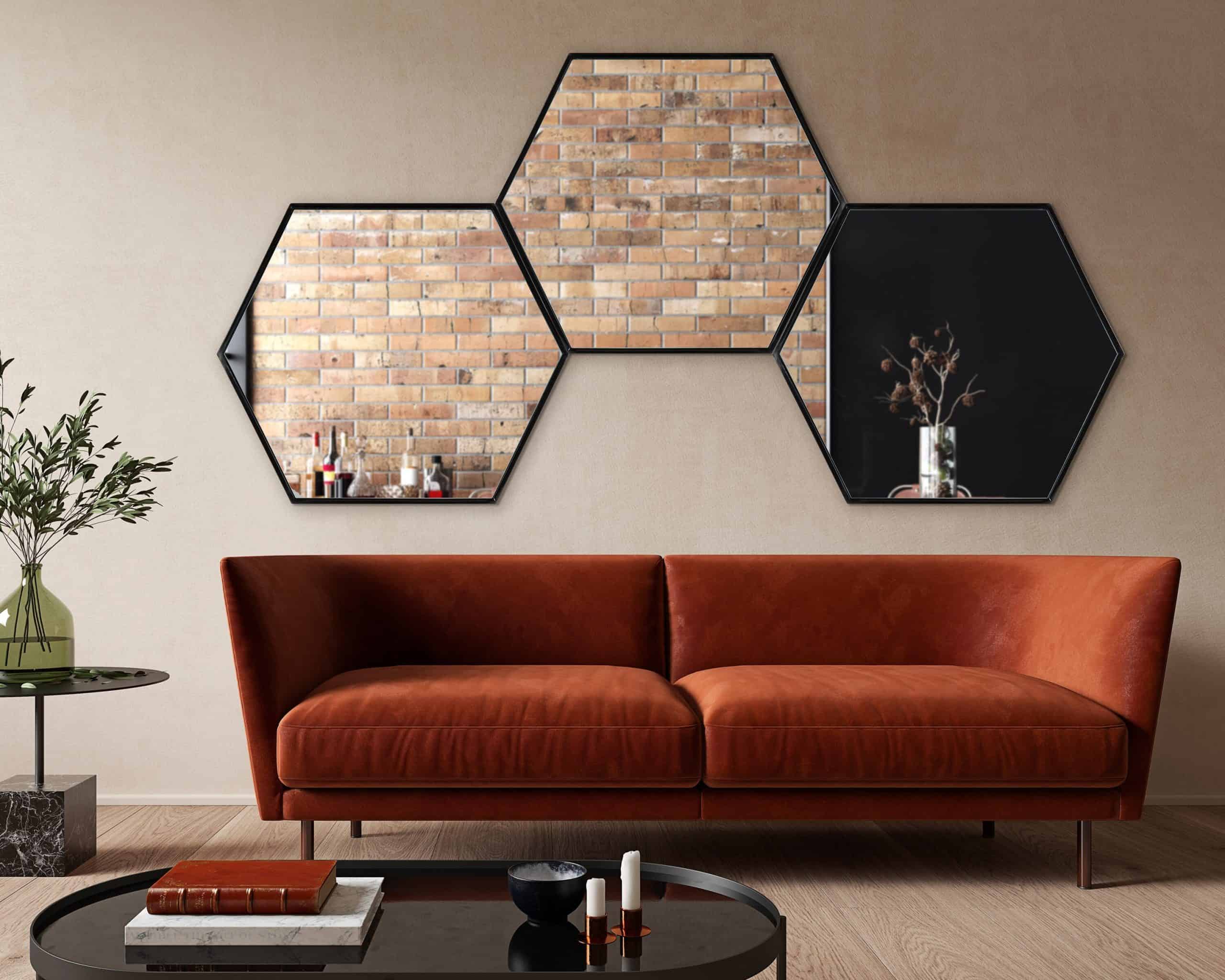 Geometric Mirrors Look Dashing In Modern Dining Rooms
