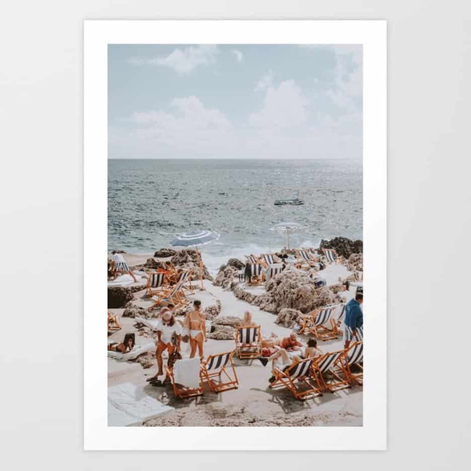 Decorate With A Print Celebrating Capri’s Beautiful Shore