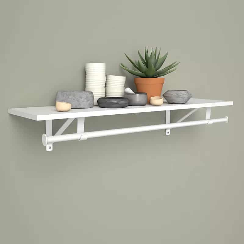 Use A Shelf With A Closet Rod For Greater Versatility
