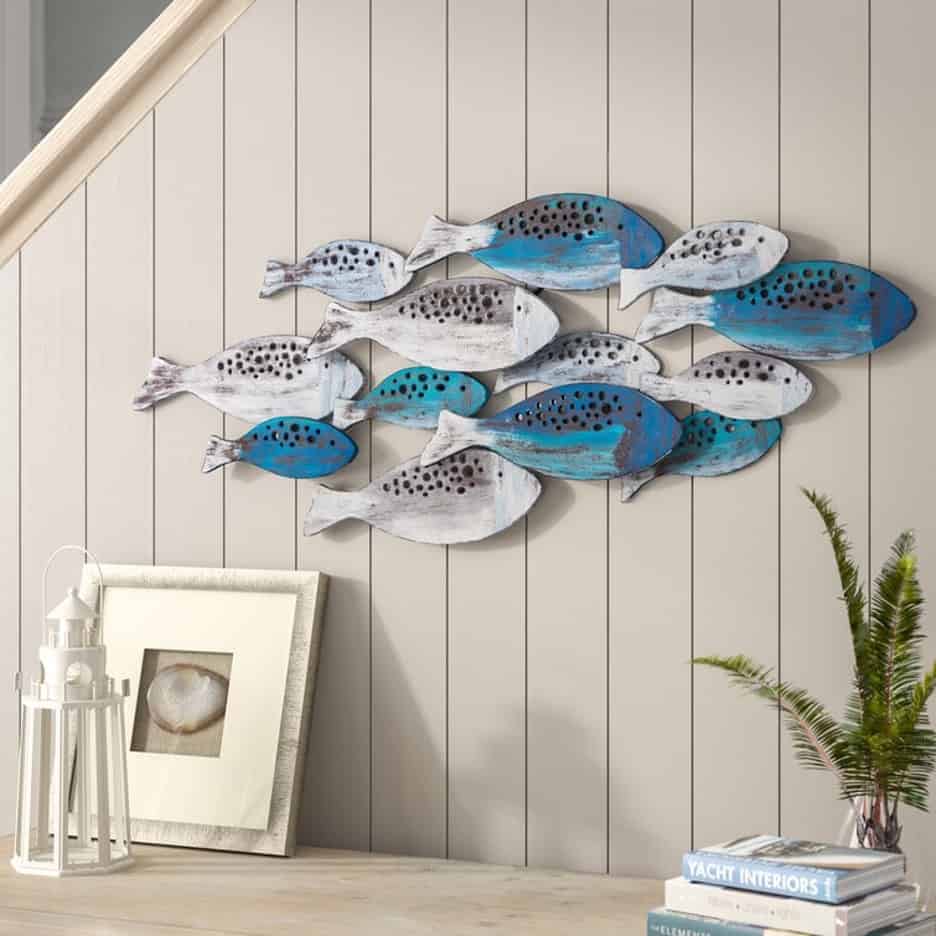 Bring The Sea Home With This School Of Fish Wall Motif