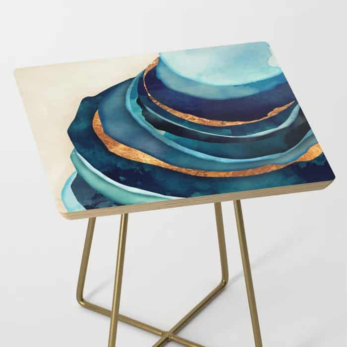 Express Your Inner Artist With an Abstract Blue Table