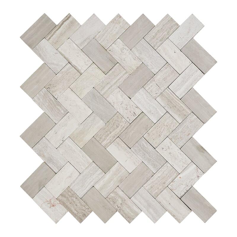 Natural Stone Herringbone Tile