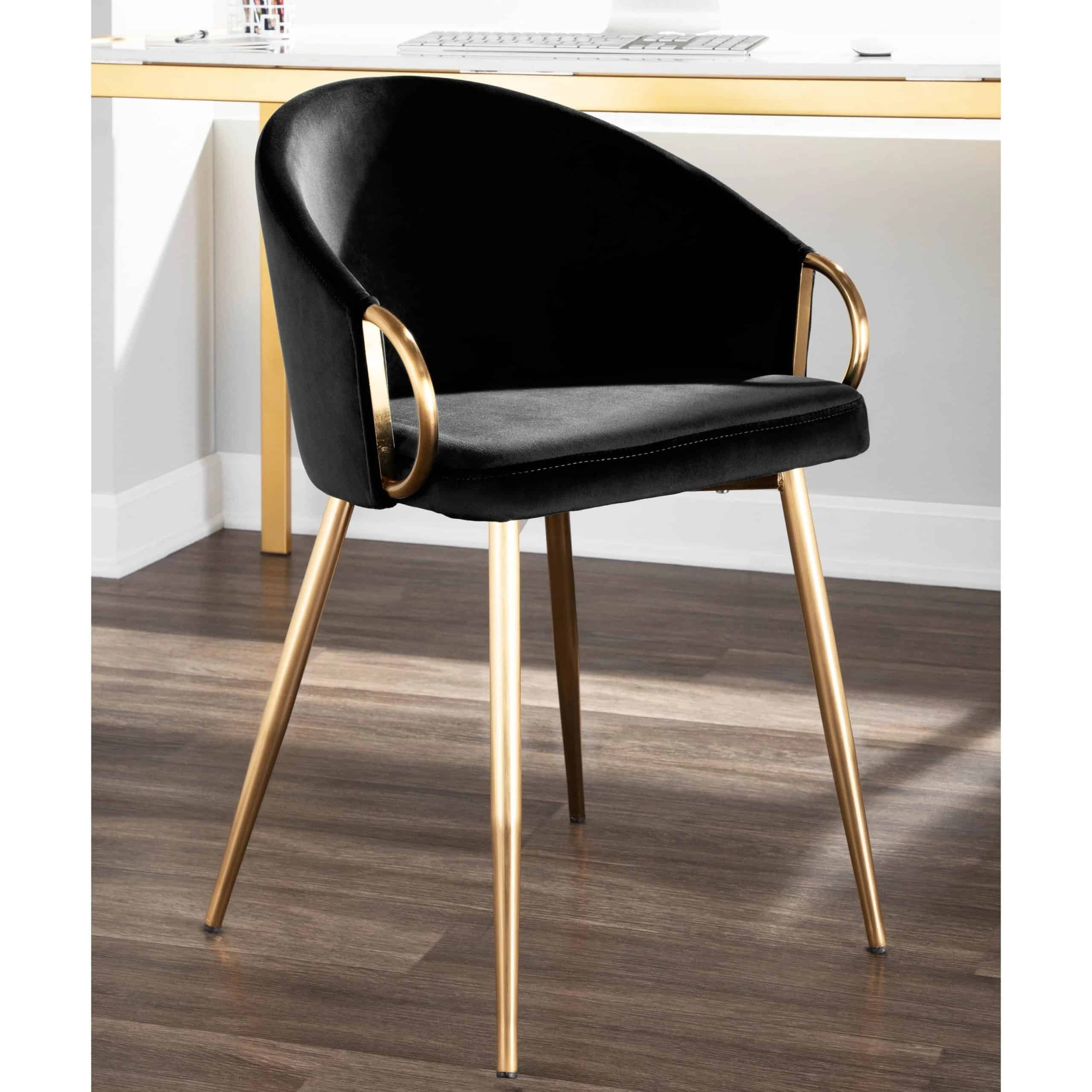 Add Some Drama With A Black And Gold Chair