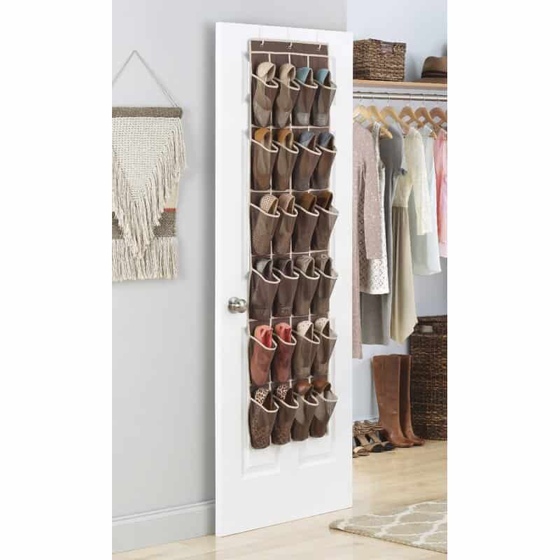 Consider An Overdoor Shoe Organizer To Save Space
