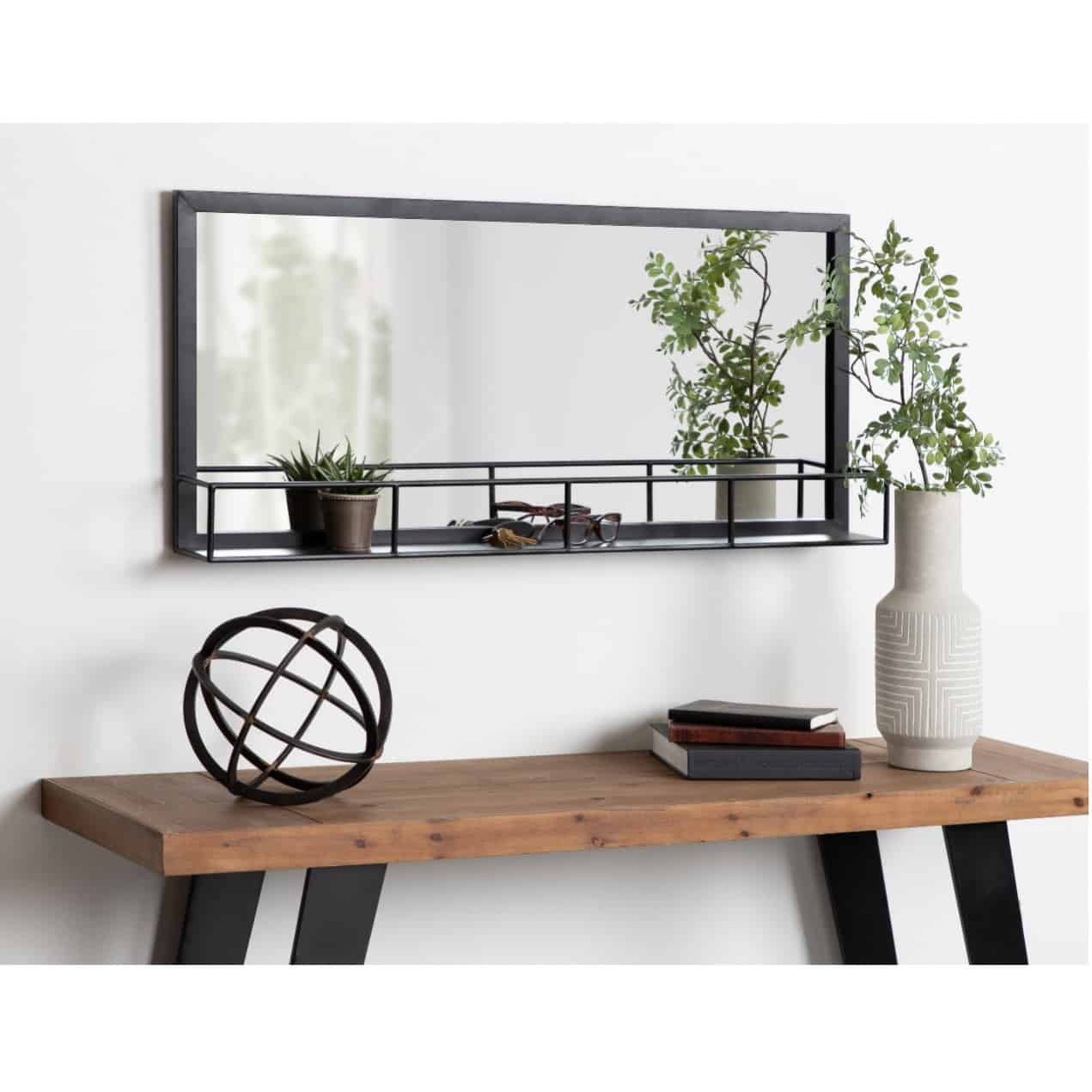 Add Plants To This Shelved Mirror