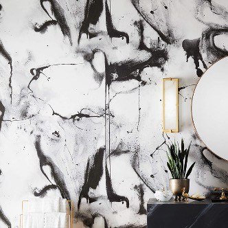 Celebrate Abstract Art with this Paint Drip Wallpaper