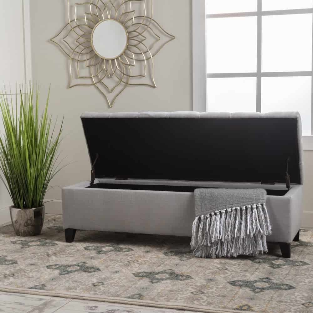 An Ottoman Bench Is Another Chic Space-Saving Option