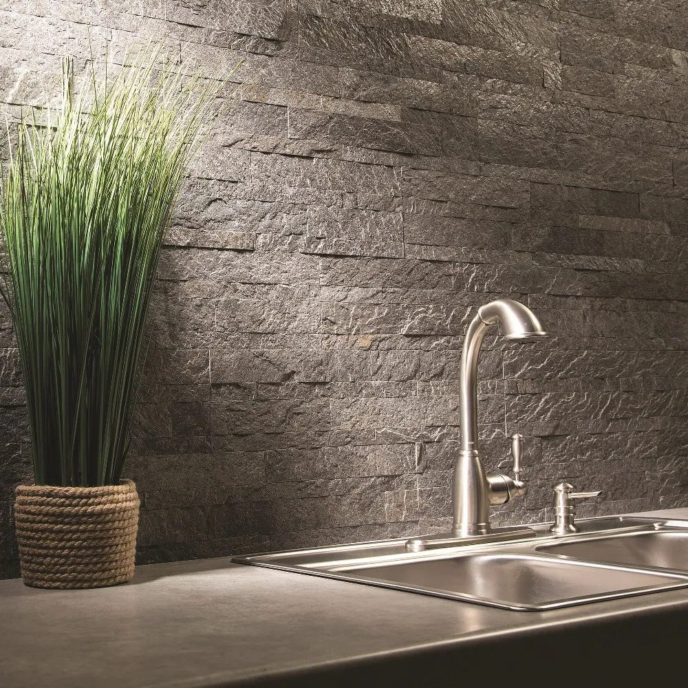 Frosted Quartz Stone Backsplash