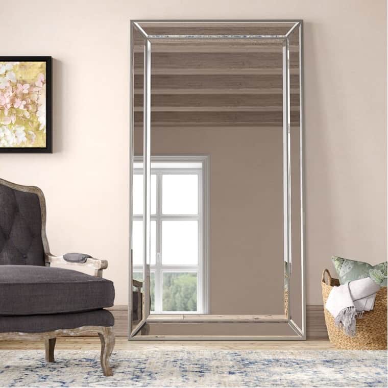 Decorate With A Beveled Full-Length Mirror