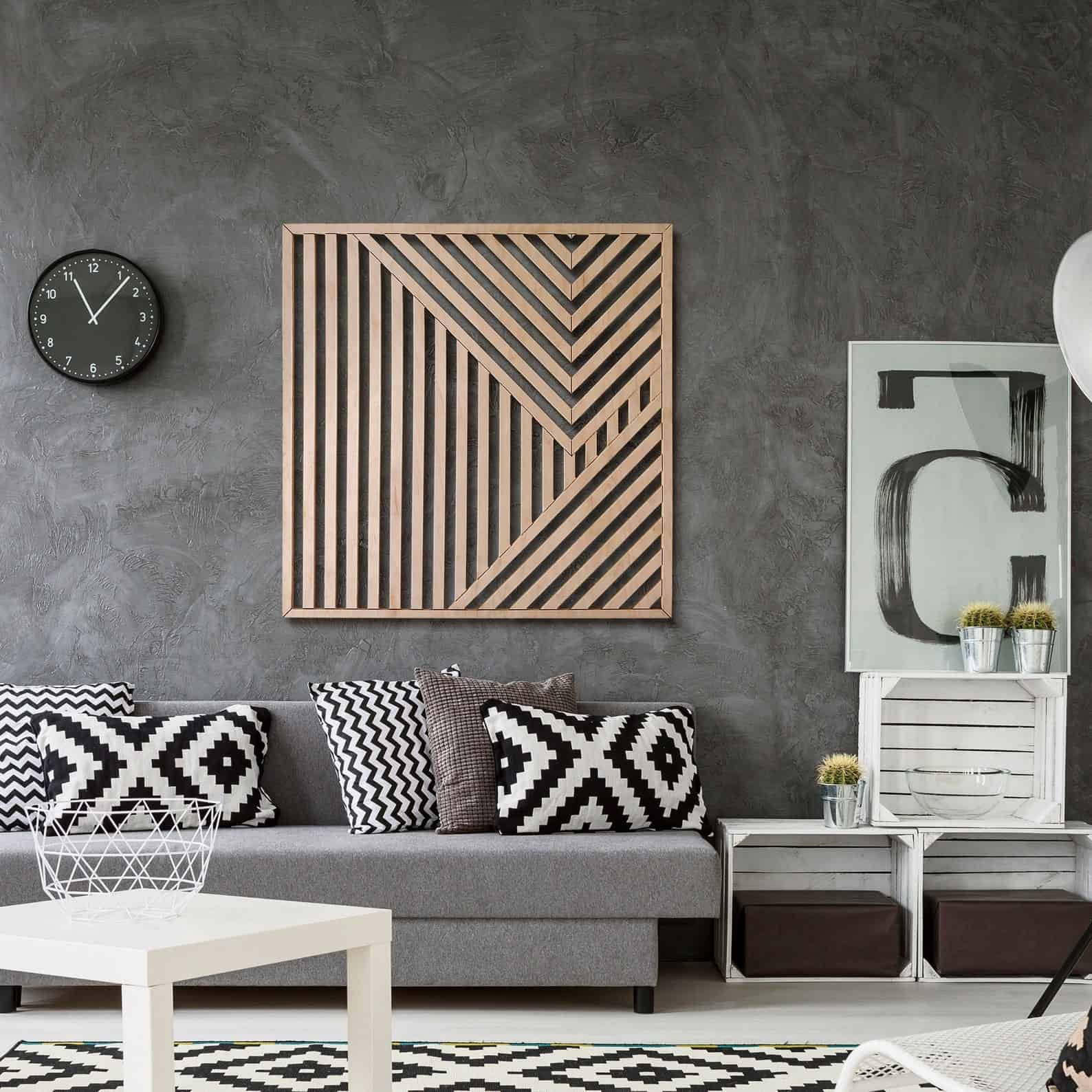 Geometric Wood Wall Art