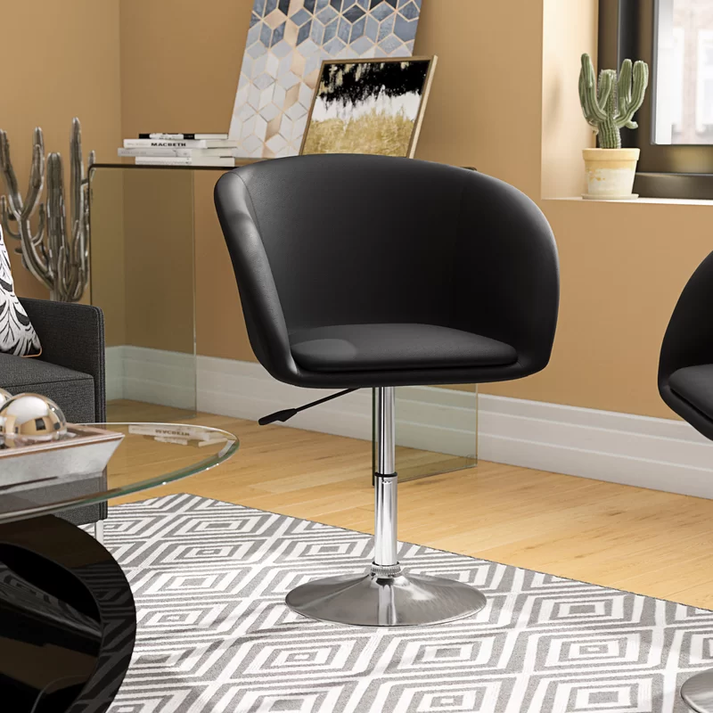Go For Glam On A Budget With A Faux Leather Swivel Chair