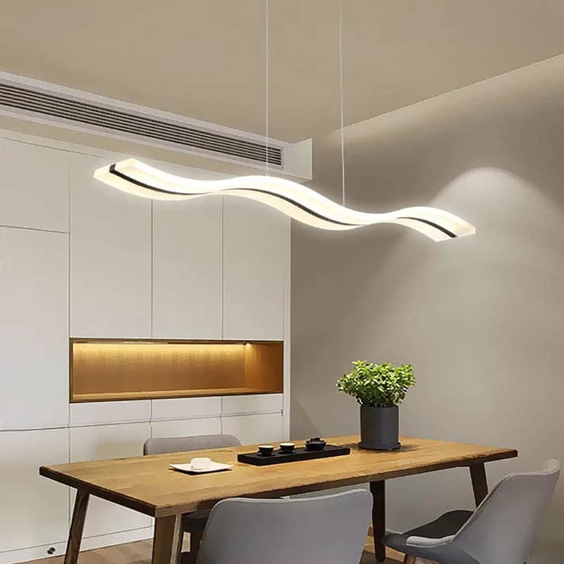 Add A Subtle Touch With A Wavy Lighting Fixture