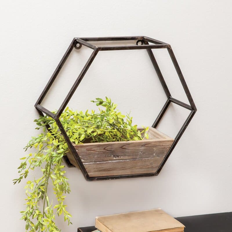 Wood Wall Planter