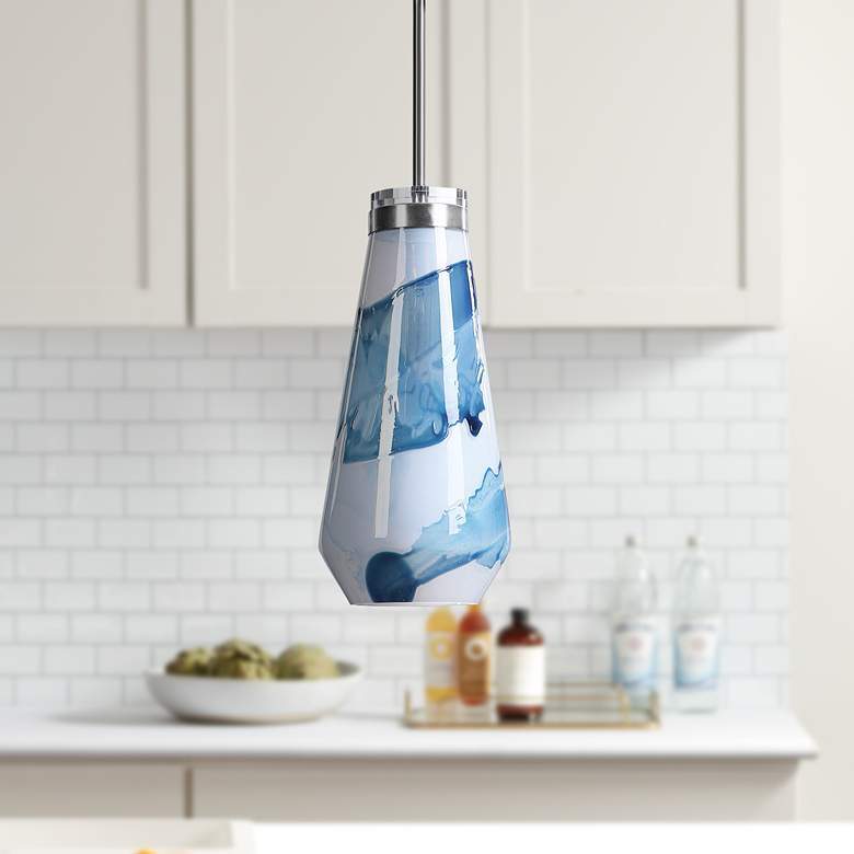 Use A Colorful Pendant Light For An Artsy Look