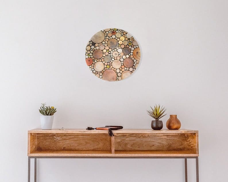 Circular Wood Wall Hanging