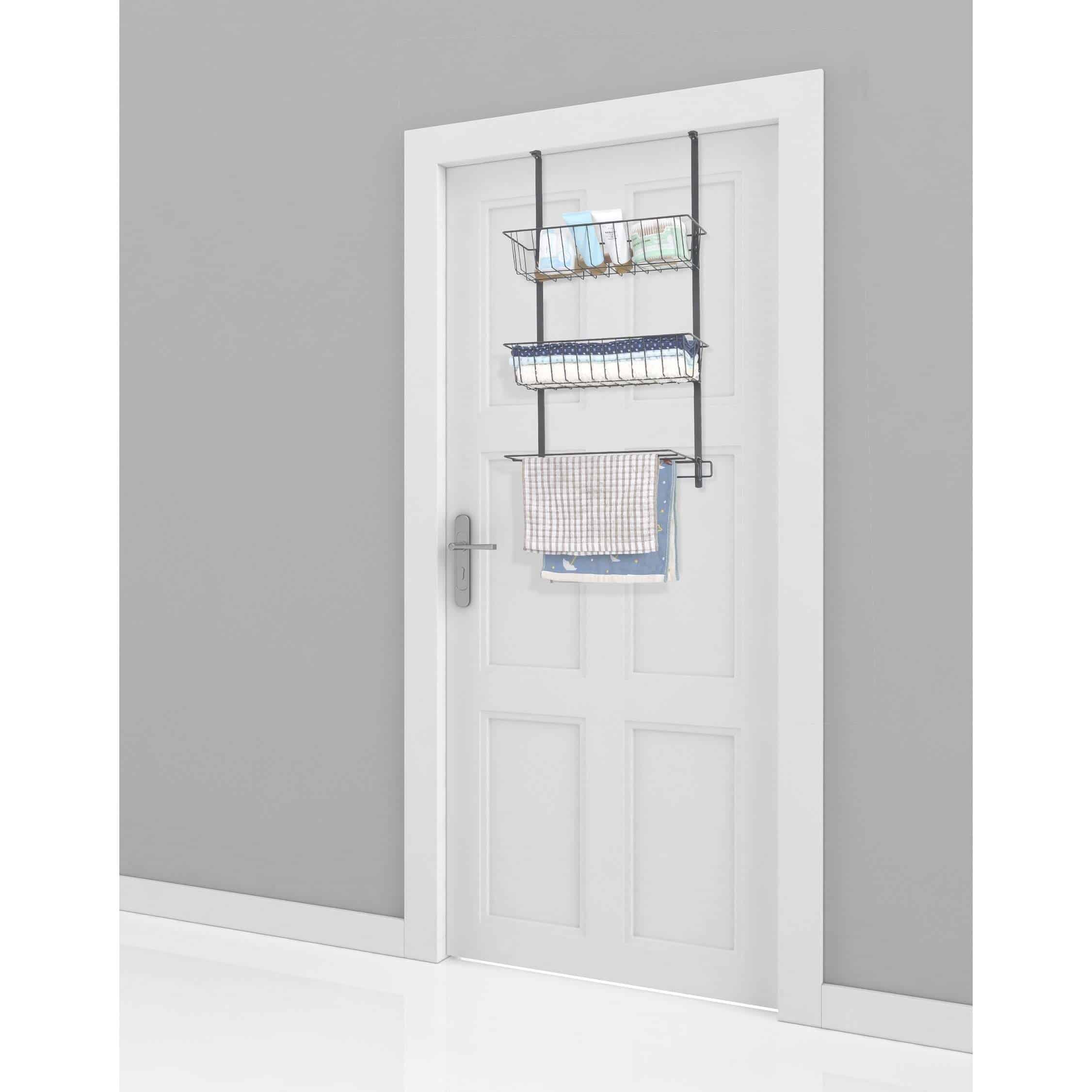 Reduce Clutter With An Over The Door Rack