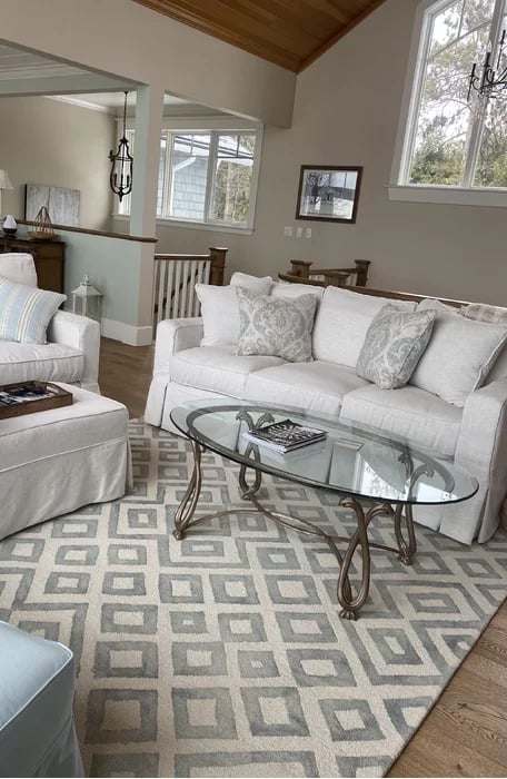 Add A White Couch For A Cozy And Inviting Space
